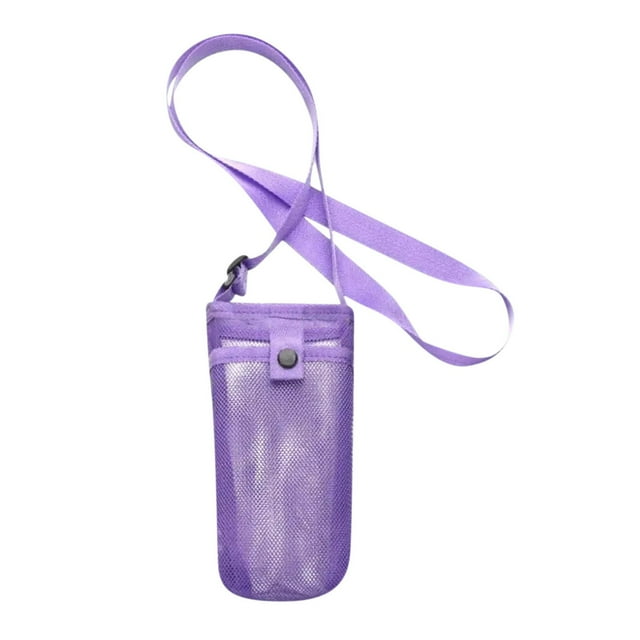 Water Bottle Bag With Adjustable Shoulder Strap And Breathable Mesh Fabric For Small Water Bottles 22 cm x 13 cm