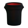 thumbnail image 6 of Efavormart 41-50 Gallons Black Stretch Spandex Round Trash Bin Container Cover, 6 of 10