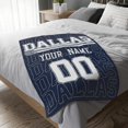 thumbnail image 3 of Dallas Throw Blanket for Men Women Boy Custom Name and Number Gifts, 3 of 5