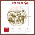 thumbnail image 2 of Daiia Cattle Drive By Two Cowboys 1 Drawing Merry Christmas Tree Skirt , Xmas Large Lace-up Tree Skirt, Santa Snowflakes Rustic Home Decorations New Year Party Farmhouse Decor-36", 2 of 6