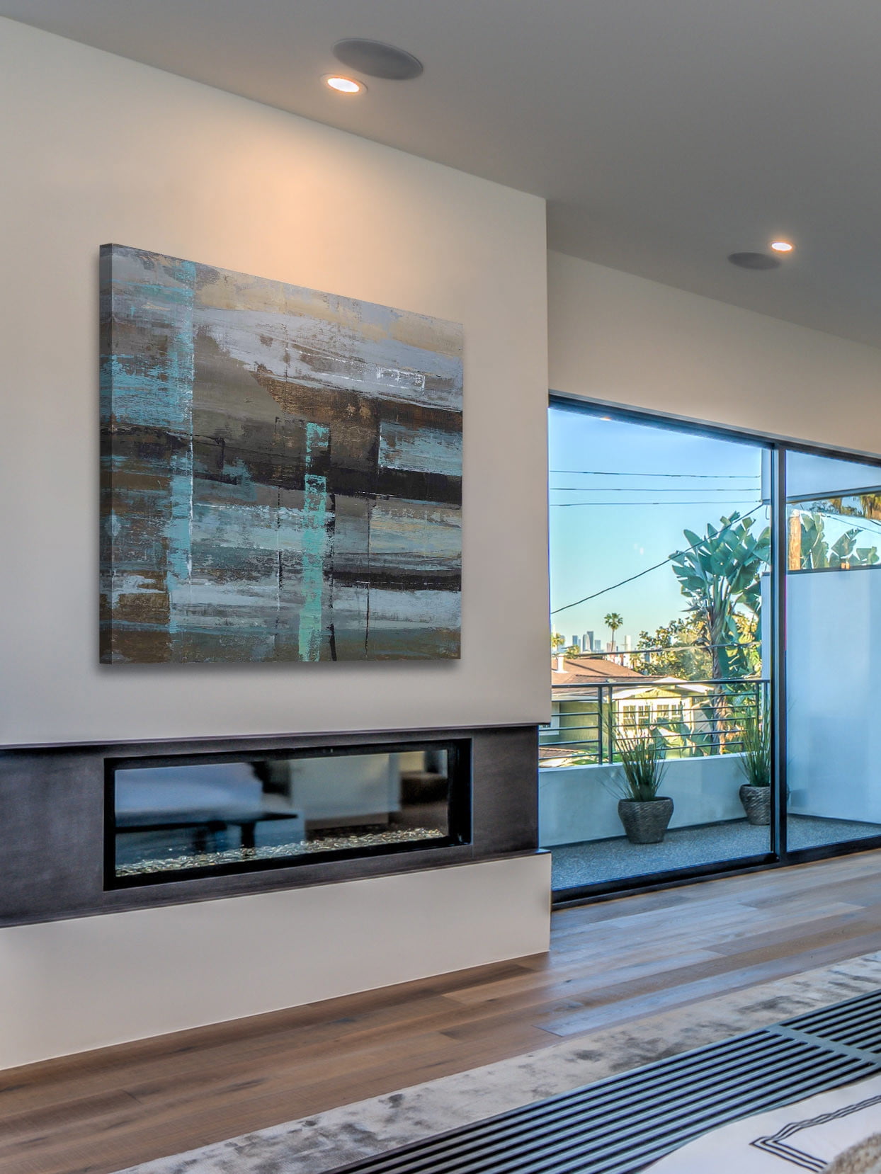 Marmont Hill "Urban Construct" Painting Print on Wrapped Canvas