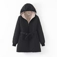 thumbnail image 2 of FAIWAD Lightweight Puffer Jacket for Womens Long Sleeve Solid Color Pockets Coat Winter Zipper Quilted Jacket, 2 of 6