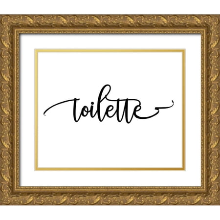 Murdock, Ramona 32x26 Gold Ornate Wood Framed with Double Matting Museum Art Print Titled - Toilette