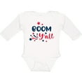 thumbnail image 3 of Inktastic 4th of July Boom Y'all with Red White and Blue Stars Boys or Girls Long Sleeve Baby Bodysuit, 3 of 5