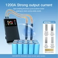 thumbnail image 3 of DOCREATE TK-10A Intelligent Portable Spot Welder with 1200A Max Current, 1.8" HD LCD, Double-Pulse Tech, Preheat & Main Pulse Control, Short-Circuit & Overheat Protection, USB Output, for Lithium, 3 of 5
