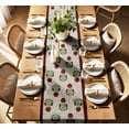 thumbnail image 3 of Vargottam Floral Print Cotton Table Runner by Vargottam - Double Layer with Border - Washable Runner - Decorative Table Linen for Dining & Everyday Use, 3 of 6