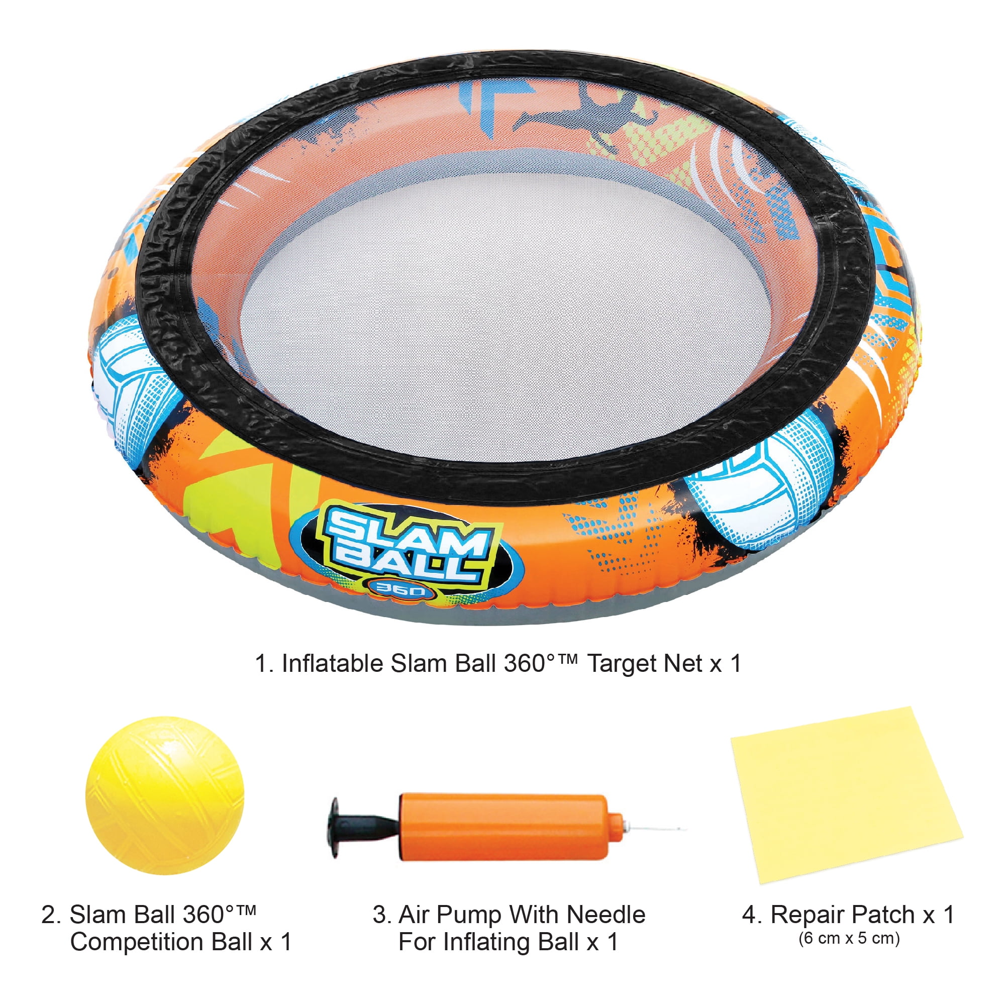 Banzai SLAM BALL 360 Inflatable High-Energy Pool or Lawn Game Ages 8+