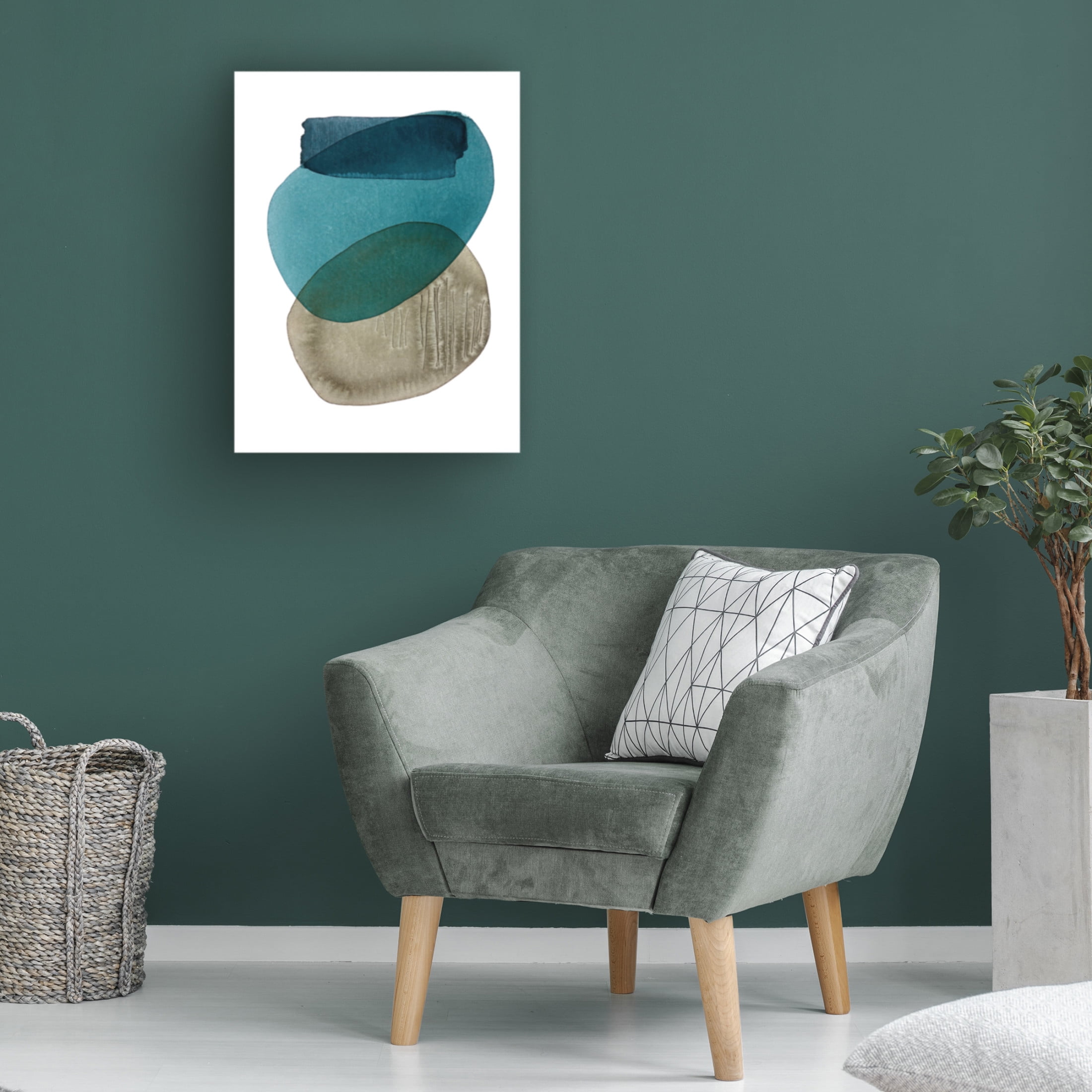 Canvas Wall Art - Simone Christen 'Amazonas III' Wall Art for Living Room, Bedroom, or Office Décor by Trademark Fine Art - 35 x 47 Inches