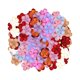 thumbnail image 1 of 200 piezas de pétalos de flores falsas, flores artificiales, fondo de flor de durazno, flor de ciruelo Color mezclado, 1 of 9