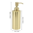 thumbnail image 5 of SHSLING Stainless Steel Gold Soap Dispenser for Bathroom and Kitchen - Hand Soap, Detergent, or Lotion Dispenser, 5 of 5
