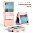 thumbnail image 1 of Mantto Folding Case for Motorola Razr 40 Ultra, Elegance Slim Profile Rugged Skin-Friendly Shockproof Case with Semi-Automatically Soft Hinge Protection Cover for Motorola Razr 40 Ultra,Pink, 1 of 7