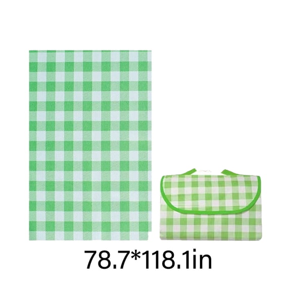 AUQ Picnic Blankets,Foldable Waterproof Blanket Made of Comfortable Nonwoven Fabric,Outdoor-Perfect Camping Blanket with Eco-Conscious Design,78*118inch,Green