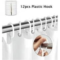 thumbnail image 4 of Funny Ghost Shower Curtain Cute Halloween Spooky Black White Fabric Bathroom Decor Set with Hooks,70 W X 70 H, 4 of 6