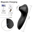 thumbnail image 6 of Mini Sucking Vibrator with 10 Suction Modes, Adult Sex Toy for Women Masturbation and Couples, Black, 6 of 7