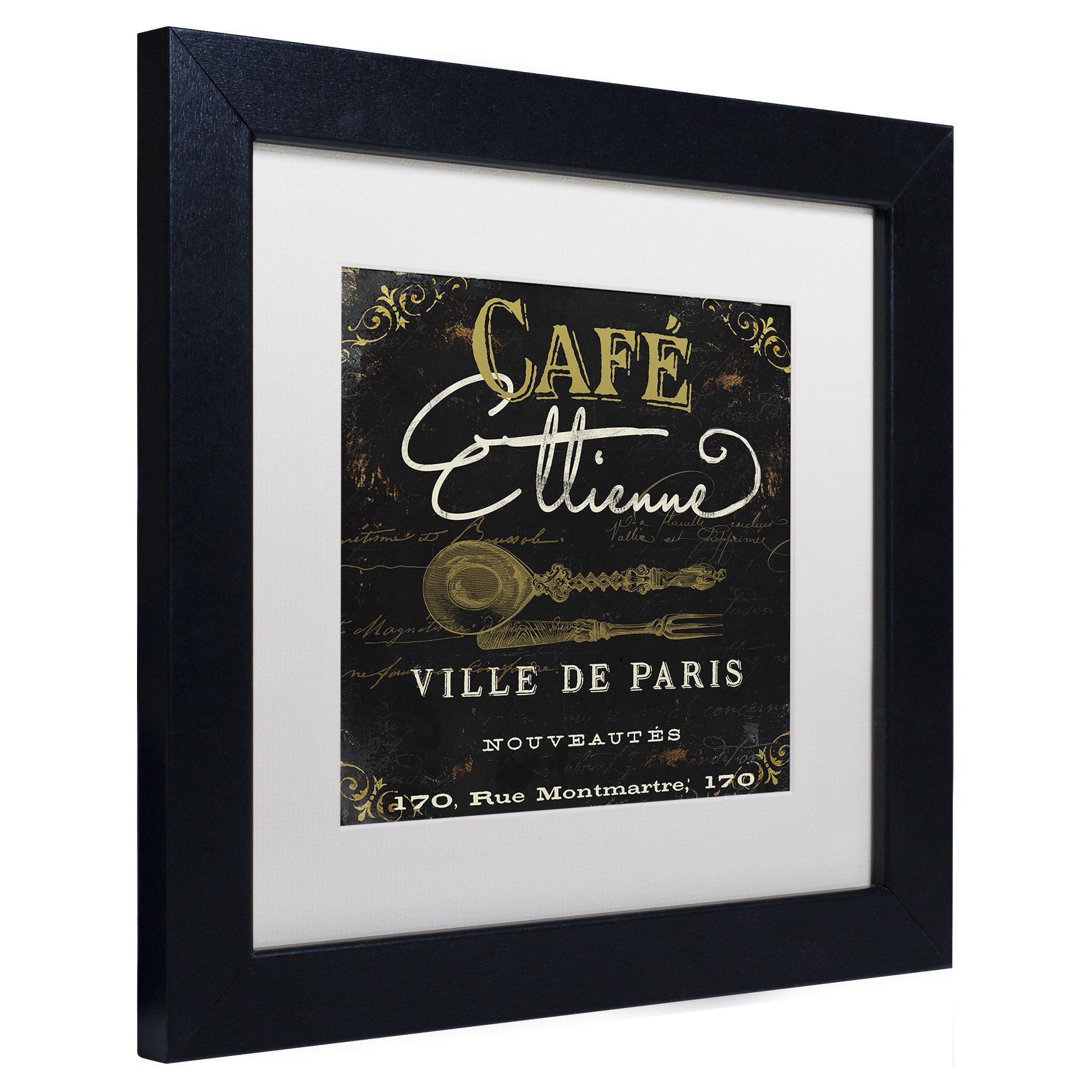 Trademark Fine Art "La Cuisine II" Canvas Art by Color Bakery White Matte, Black Frame