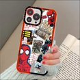 thumbnail image 1 of Comics Marvel Cute Spider Man Phone Case For iPhone 11 12 13 14 Mini Pro Max XR X XS TPU Clear Case For 8 7 6 Plus SE 2020 xuanjing unisex, 1 of 2
