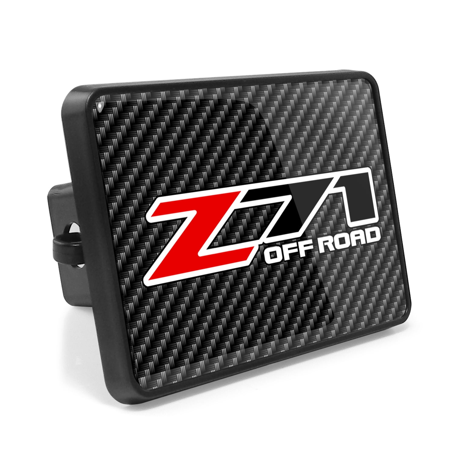 Kaze Tuning Universal Chevrolet Z71 Black Trim Chrome Billet w/Allen Bolts Tow Hitch Cover