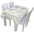 thumbnail image 5 of Coolnut Beautiful Pastel Tablecloth Modern Table Cover for Home Decoration, Spill Proof Cloth Washable for Dinner Picnic, 54"x54", 5 of 6