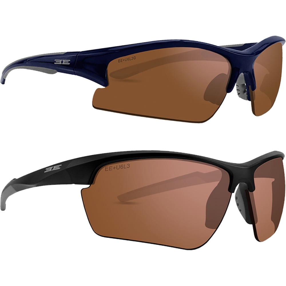 2 Pair Golf Sport Sunglasses 1 Epoch 1 Blue/Gray w/ Amber Lens & 1