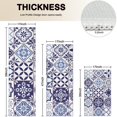 thumbnail image 4 of Blue Ethnic Geometric Patchwork Pattern Kitchen Rugs Sets Of 3,Kitchen Runner Rugs Non Skid Washable,Decorative Kitchen Floor Mats for Kitchen,Sink,Laundry,17"x30"+ 17"x47" + 17"x59", 4 of 6