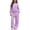 Purple, variant on Sewkxo Girls Sweatsuit 2 Piece Sets Fall Winter Fleece Hoodie and Wide Leg Sweatpants Tracksuit Outfits with Pockets,Black 120