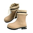thumbnail image 1 of TISHITA Women's Rain Boots Waterproof Non Slip Rainboots for Cycling Outdoor Camping, 1 of 8