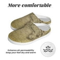 thumbnail image 6 of Lsque Vintage World Map Pattern Womens Comfort Cotton on Scuff With Memory Foam and Anti-skid Sole Slipper-37/38, 6 of 7