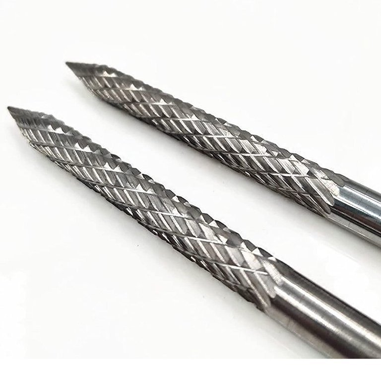 3-Piece Carbide Burr Drill Bit Set For Tire Repair - 3mm, 4.5mm, 6mm Sizes