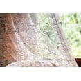 thumbnail image 2 of Chocolate Tulle Curtains with Rod Pocket, Classical Victorian Flowers and Leaves Abstract Arrangement with Vintage Look, Sheer Drape for Wedding Party 2 Panels, 7 Sizes, Brown White, by Ambesonne, 2 of 3
