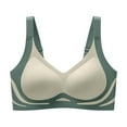 thumbnail image 1 of DPTALR Women Seamless Contrast Sponge Underwear Soft Support Comfortable Breathable Fixed Cup Bra, 1 of 9