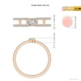 thumbnail image 4 of ANGARA Natural Diamond Split Shank Ring in 14K Rose Gold for Women (Size-5x3mm| Color-I-J| Clarity-I1-I2) | April Birthstone, Anniversary, Jewelry Gift for Women | Natural Diamond Ring, 4 of 8
