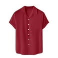 thumbnail image 2 of Men's Casual Linen Shirt - Cuban Collar, Button Down, Breathable Material, Perfect for Summer & Vacation, 2 of 5