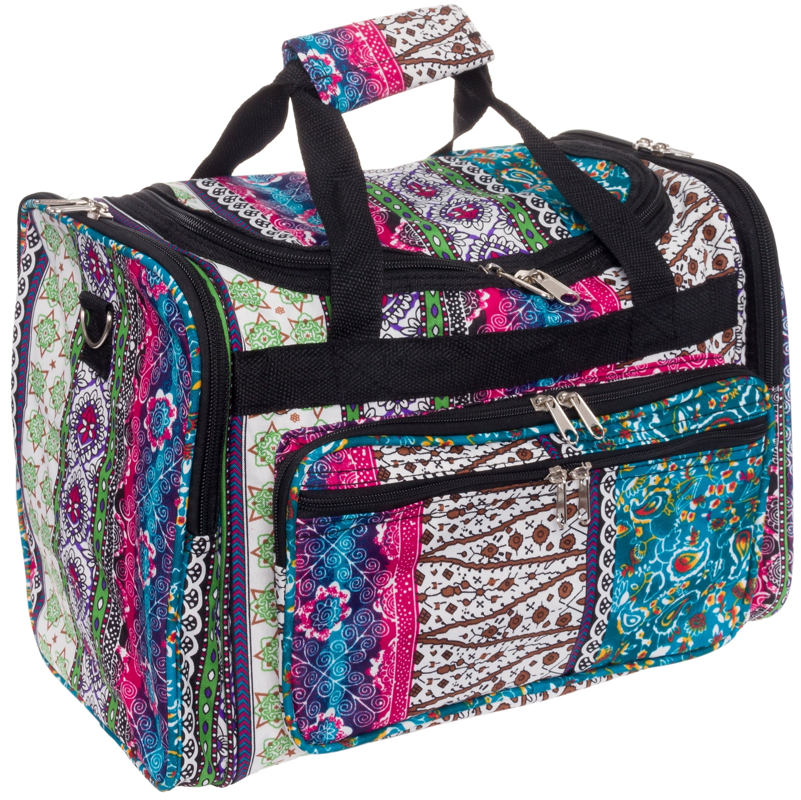 SILVERHOOKS New Bohemian 16" Inch Duffel Carry-On Travel Gym Bag w Black Trim by Gen SH
