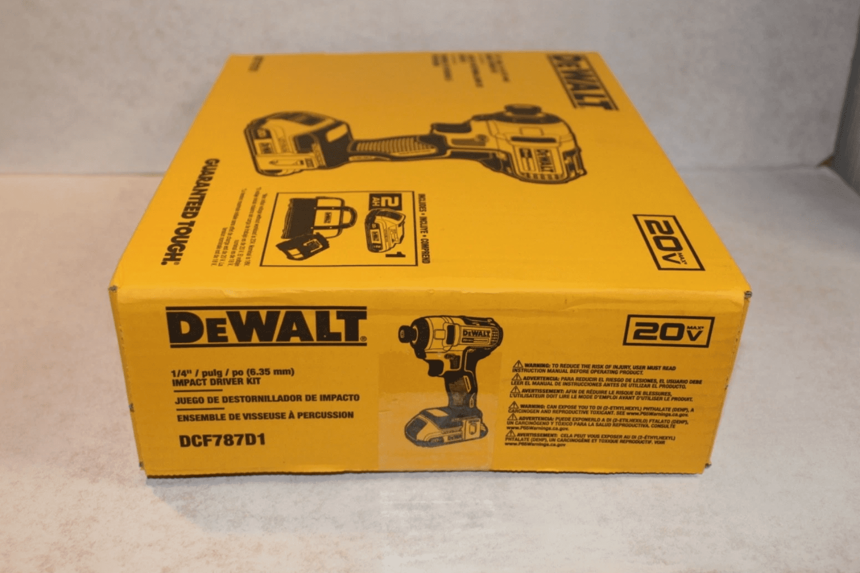 1PC DeWalt 20V MAX Lithium-Ion Brushless Cordless Impact Driver Kit