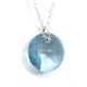 thumbnail image 2 of Juego de aretes y cadena ZVEZDA plata mexicana ley .925 Aquamarine, 2 of 5