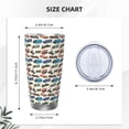 thumbnail image 4 of Rocae Train for 20 Ounces Stainless Steel Insulted Tumbler Car Cup Drink Mug Inspirational Graduate Present-Straw Two-piece Set, 4 of 8