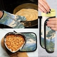 thumbnail image 5 of Yayeee Oven Mitts and Pot Holder Set of 4 Heat Resistant Kitchen Gloves Baking Hot Pad, Beige Mountain, 5 of 5