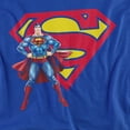 thumbnail image 2 of Superman Superman & Logo Women's T Shirt, Royal, Small, 2 of 6