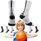 thumbnail image 3 of 5 pares de calcetines de compresión acolchados calcetines deportivos al aire libre baloncesto correr calcetines de entrenamiento para niños niñas, 3 of 5