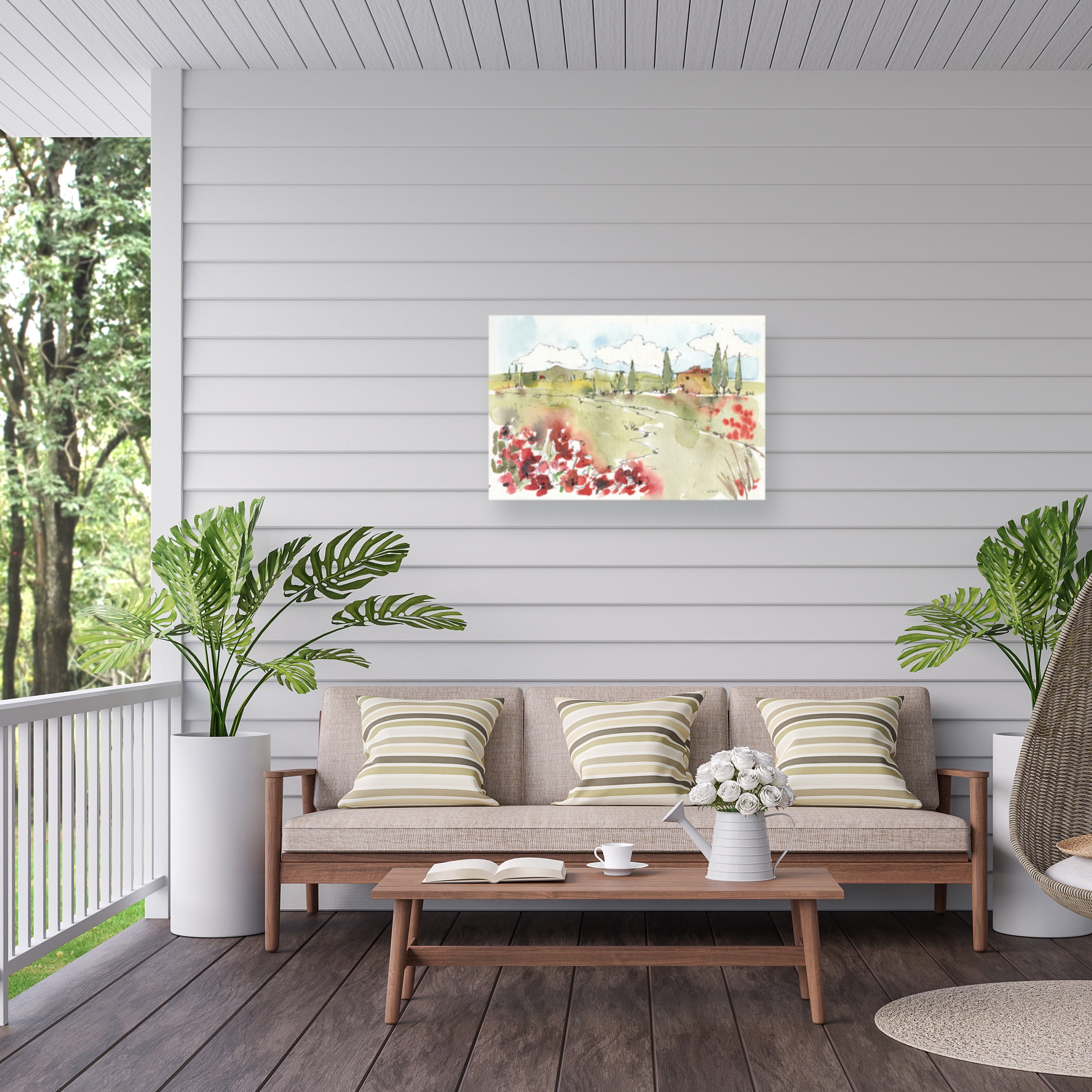 Anne Tavoletti 'Tuscan Elegance II' Outdoor Canvas 30x35