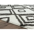 thumbnail image 5 of United Weavers Queensland Kahlil Geometric Shag Area Rug, Charcoal Grey, 12'6" X 15', 5 of 6