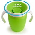 thumbnail image 2 of CHAO Taza para estudiantes, Taza para sorber para bebés, Taza para niños pequeños sin Bpa con asas, Taza mágica a prueba de fugas, Apta para lavavajillas, 6+ meses - 207 ml Verde, 2 of 5
