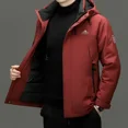 thumbnail image 3 of Chaqueta corta de plumón con relleno de plumón de pato para hombre, novedad en abrigos de plumón, ropa de diseñador para hombre, chaqueta de invierno para hombre, chaquetas con capucha, abrigo para ho, 3 of 4
