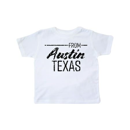 

Inktastic From Austin Texas in Black Distressed Text Gift Toddler Boy or Toddler Girl T-Shirt