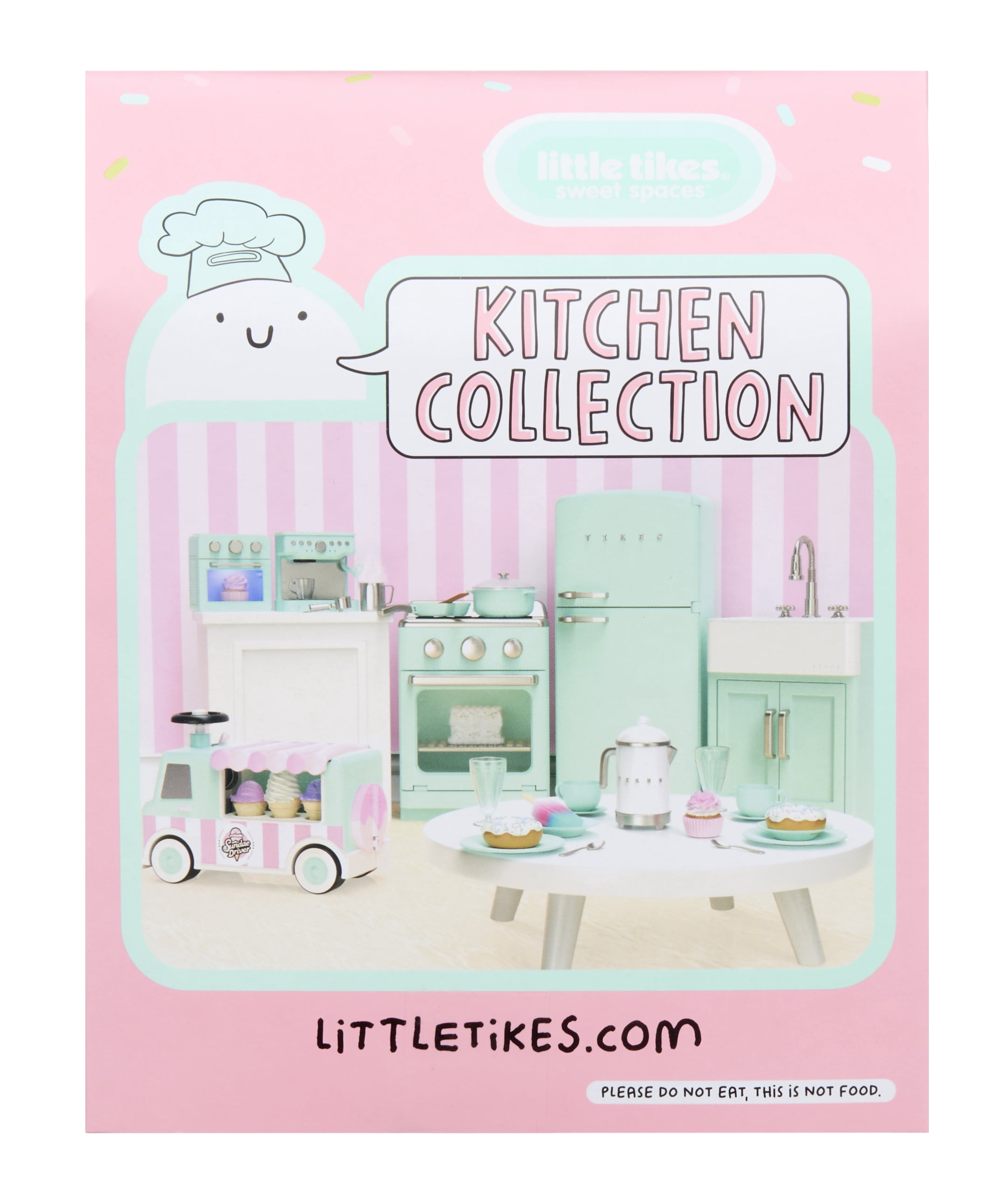 Little Tikes Sweet Spaces Playful Plates – Ice Cream, Play Kitchen Food, Ages 3+