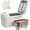 3LB - Silver (Gloves), variant on Davivy 850W Bread Maker Machine 3LB Dough Maker,15-in-1 Automatic Bread Machine Maker with Nonstick Bowl, Jam& Yogurt, 3 Loaf Sizes and 3 Crust Settings,15-H Delay Timer