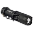 thumbnail image 1 of Black Tactical Mini LED Flashlight single AA battery 300 Lumen Survival Camping Light, 1 of 4