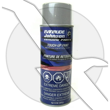Johnson Evinrude Genuine OEM Factory Matched Can Spray Paint Silver 771245