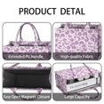 thumbnail image 4 of Large Capacity Tote Bag,Pink and Purple Of Leopard Print Handbag Fashion Luxury Tote Bag,15.7"x13"x 5.1" Inches,Laptop Compatible, 4 of 6