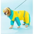 thumbnail image 6 of Large Dog Raincoat Hood with Leash Hole, Full Coverage Slicker Dog Rain Coat Hoodie, Waterproof Jacket for Medium Large Dogs Yellow 5XL, 6 of 7